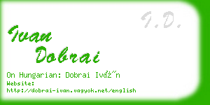 ivan dobrai business card